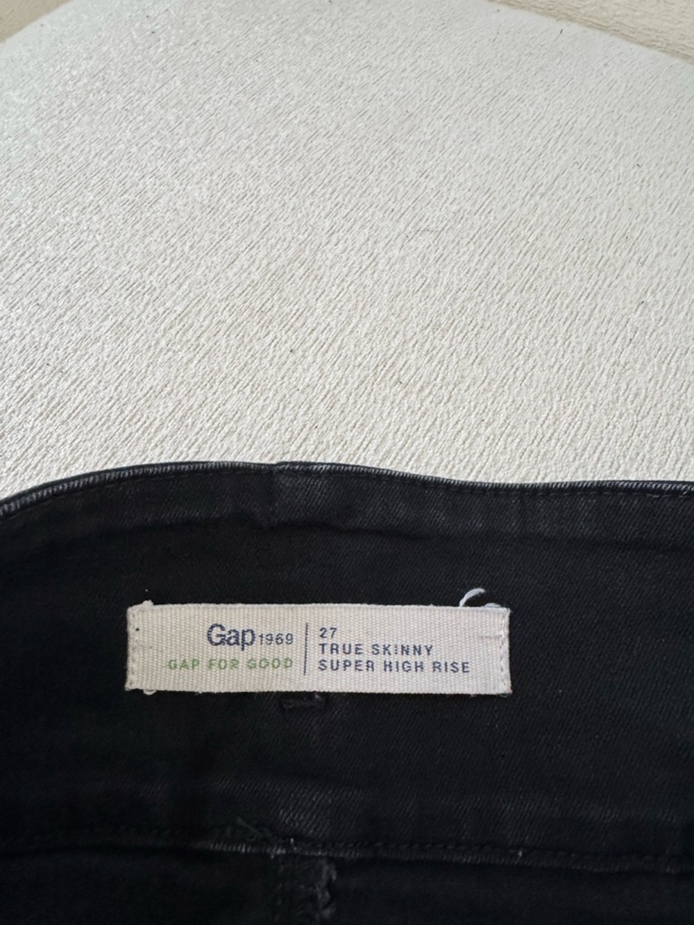 Gap True Skinny Super High Rise Black Jeans Size 27 - Picture 4 of 4